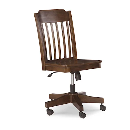 Slat Back Desk Chair